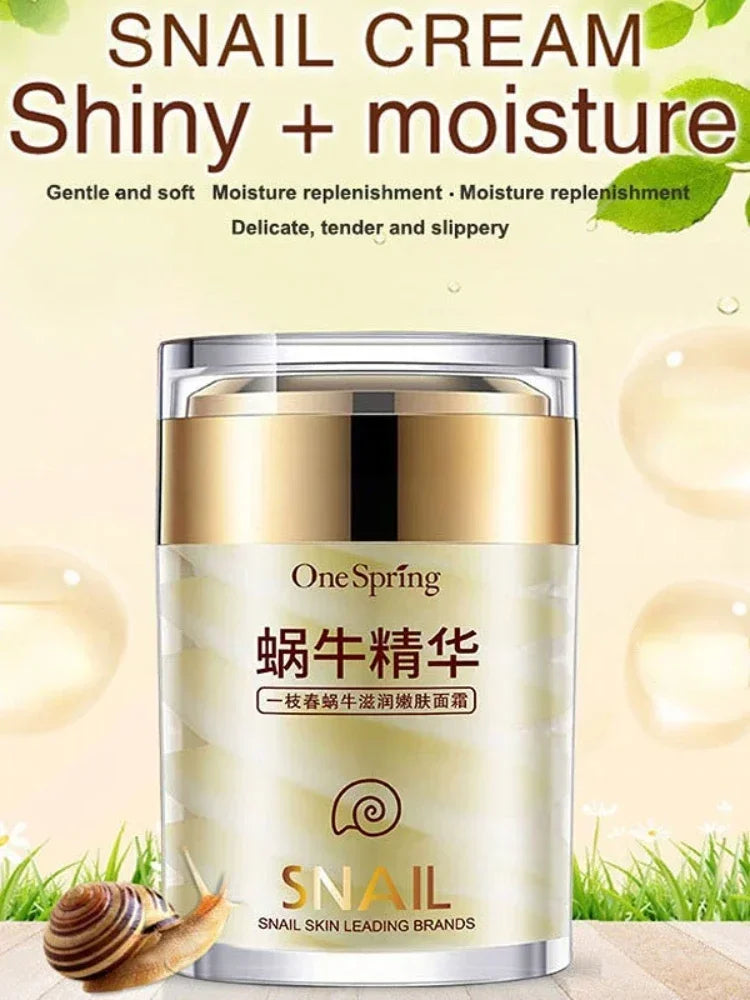 Why?  Your appearance is your first impression!  Snail Collagen Face Cream Anti Aging Whitening Moisture Facial Firming Serum Anti Wrinkles Eye Bags Korean Skin Care Product 60g