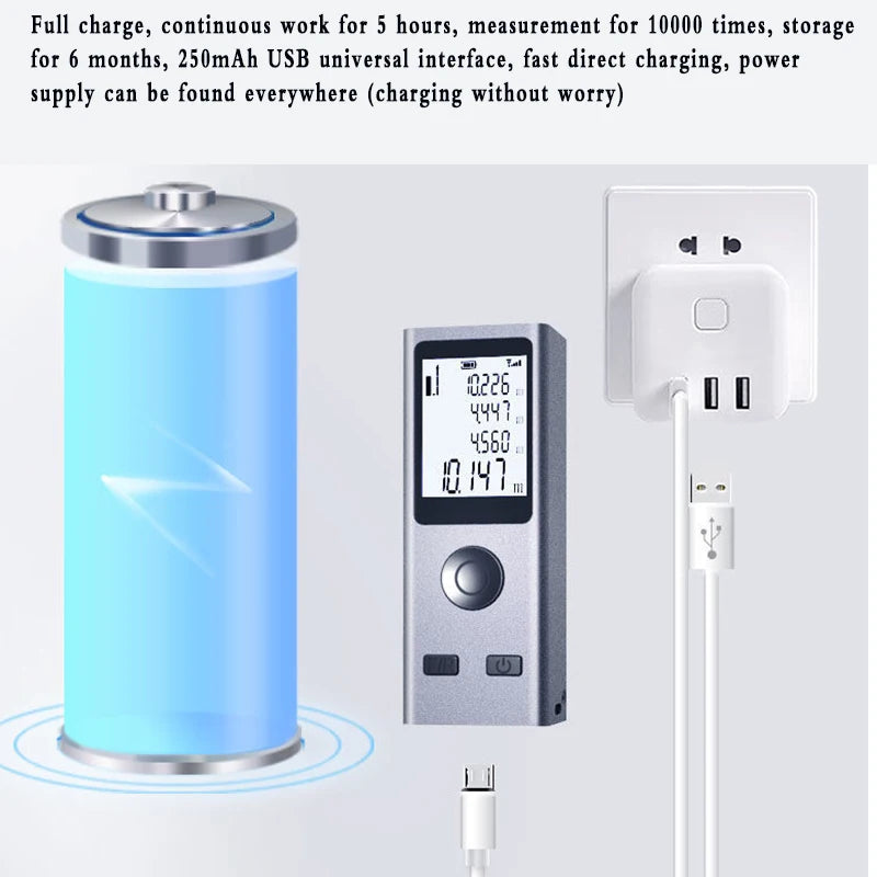 Why?  Take that measurement NOW!  Super Portable Pocket Laser Digital Tape Measure: 30m/40m/50m