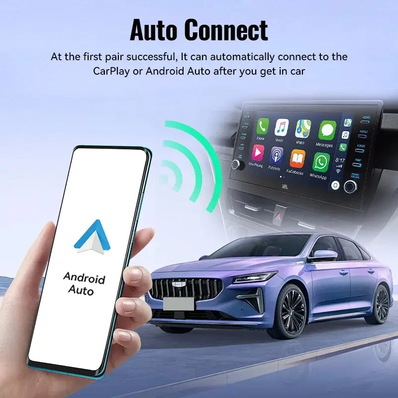 Why?  No more wires for connection!  Wireless CarPlay Android Auto Wireless Adapter Smart Mini Box Plug And Play WiFi Fast Connect Universal