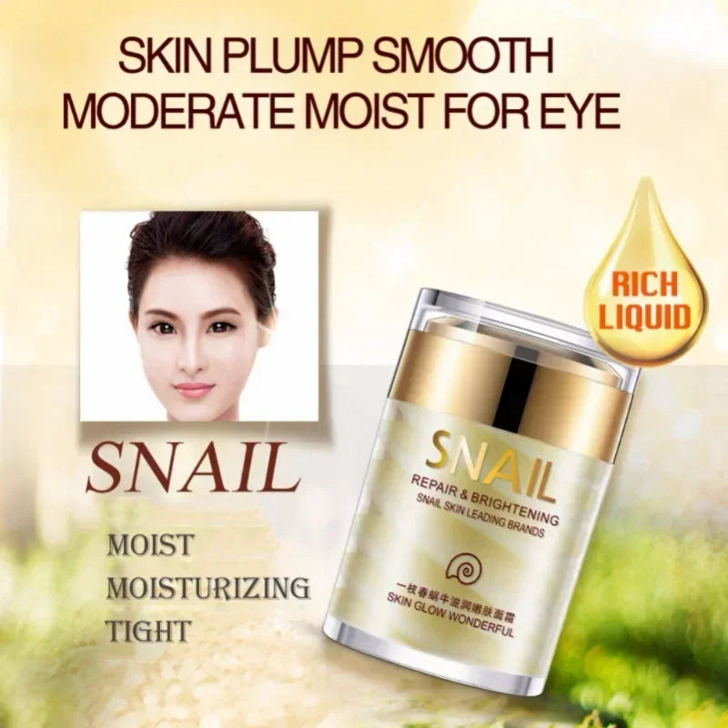 Why?  Your appearance is your first impression!  Snail Collagen Face Cream Anti Aging Whitening Moisture Facial Firming Serum Anti Wrinkles Eye Bags Korean Skin Care Product 60g