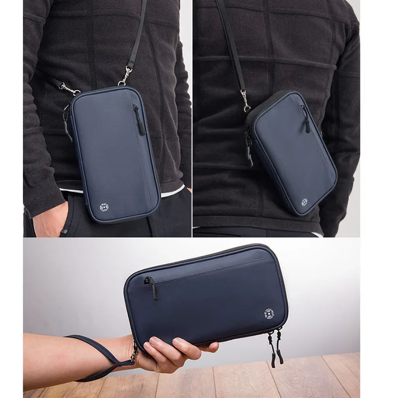 Why?  One pouch for your travel documents!  Anti-Theft RFID Blocking Travel Passport Waterproof Holder