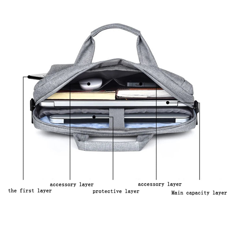 Why?  Subtle style accentuates your aura!  Professional Business Laptop Bag 13 14 15 Inch